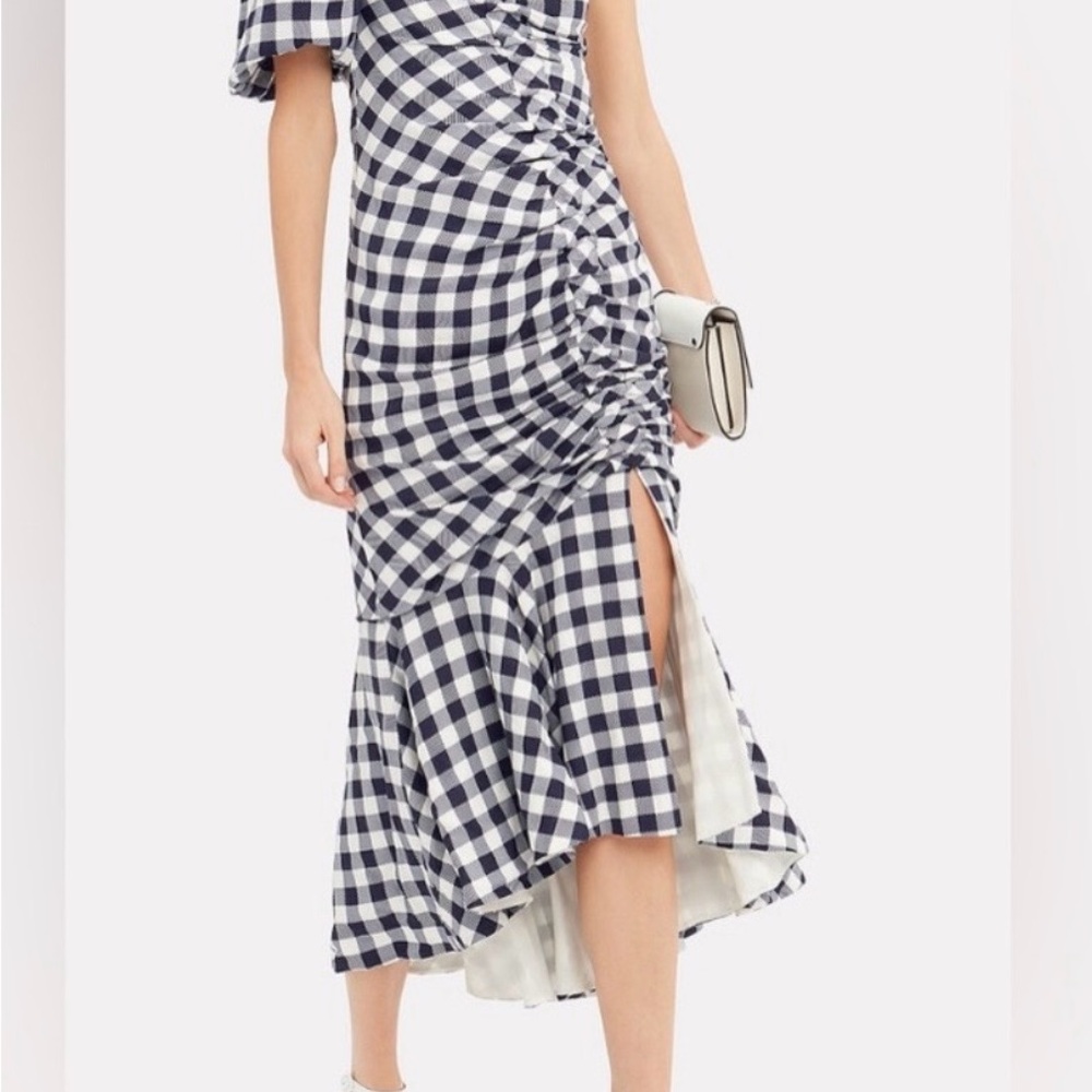 Jonathan Simkhai Midnight Gingham Dress